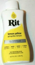Rit Lemon Yellow All Purpose Dye 8.0 fl oz / 236 ml 