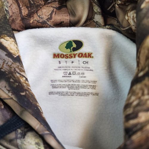 NEW Mossy Oak Hooded Sweatshirt Mens Sm Camo Pockets Hunting Outdoor - Picture 7 of 8