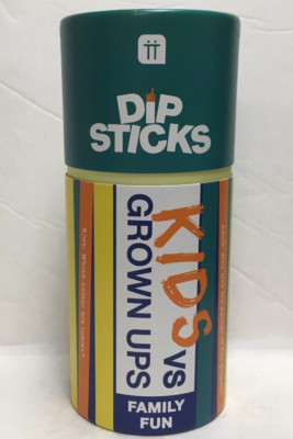 Talking Tables Kids vs. Grown Ups Dipsticks New in box