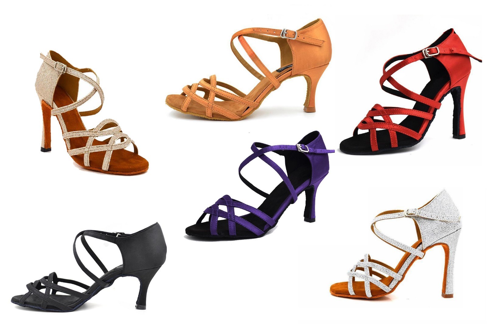 Scarpe da ballo professionali donna tacco alto aperte salsa tango latino america Scarpe da ballo professionali donna tacco alto aperte salsa tango latino america