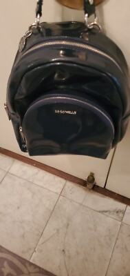 Coccinelle Italian Patent Leather Backpack  with Wallet NWOT