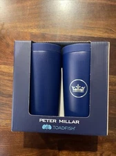 Toadfish 5014 Non-tipping Can Cooler 2.0 Navy Blue Peter Millar NIB Pair golf