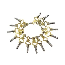 Set of 14 Pocket Watch Key for Winding & Setting Size 00-12 - Antique Vintage