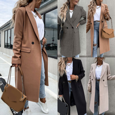 beige coat women's long all weather coats