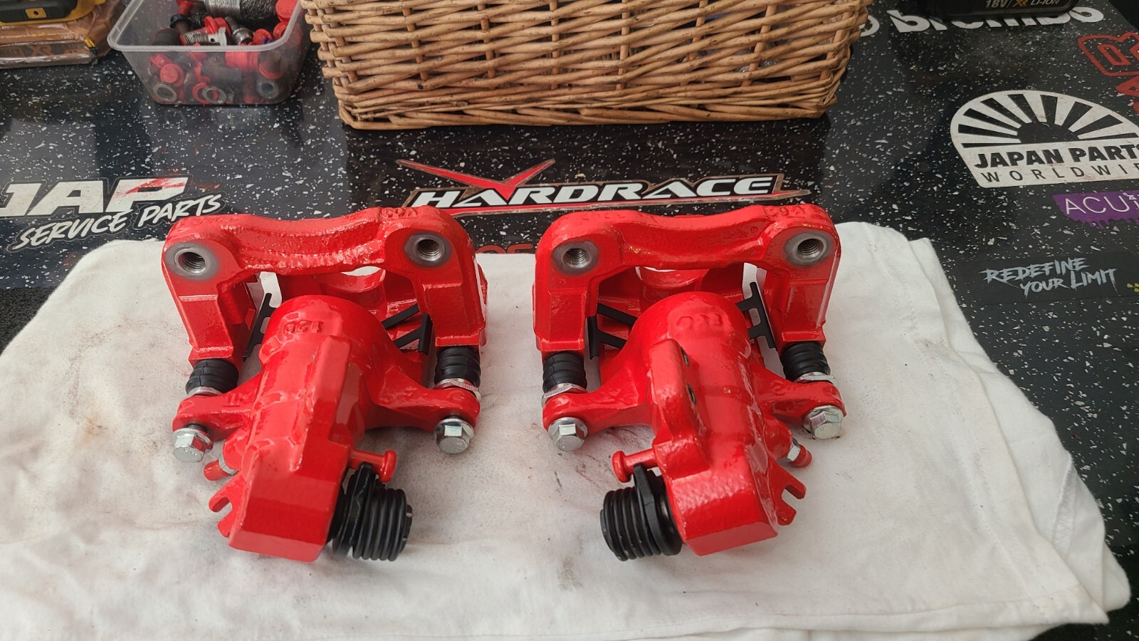 Honda Civic Type R Ep3 Rear Calipers, Carriers Fully Refurbished Powder Coated eBay