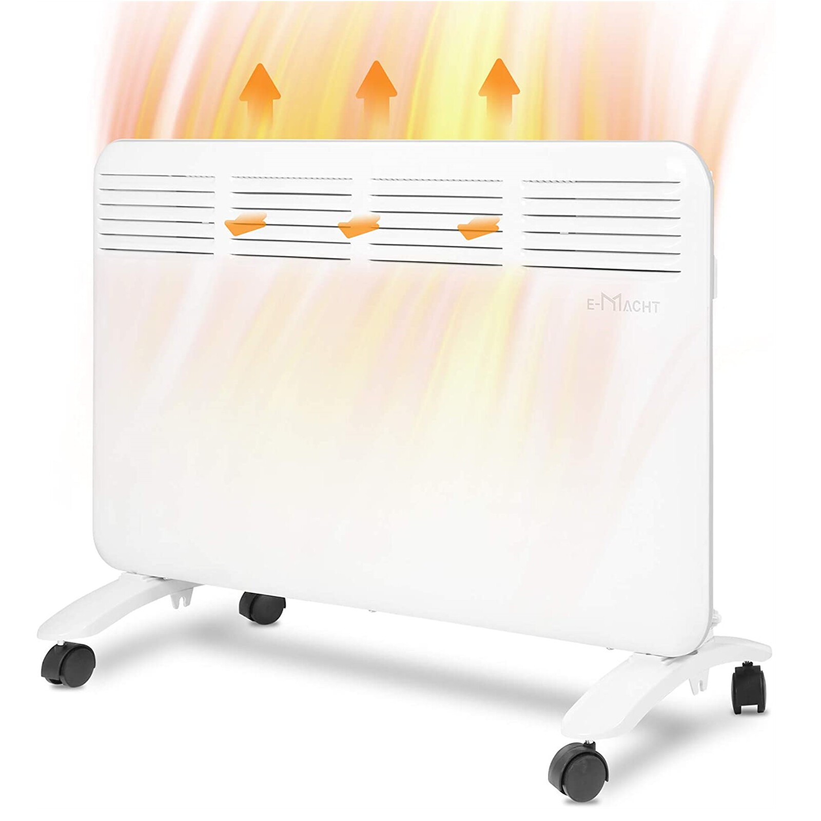 500/1000/1500W Electric Heater Indoor Adjustable Space Heating Thermostat  Wheels | eBay
