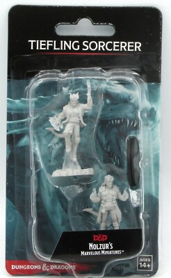 D&D 90058 Tiefling Sorcerer [Male] (Nolzur's Marvelous Miniatures) Mage WizKids