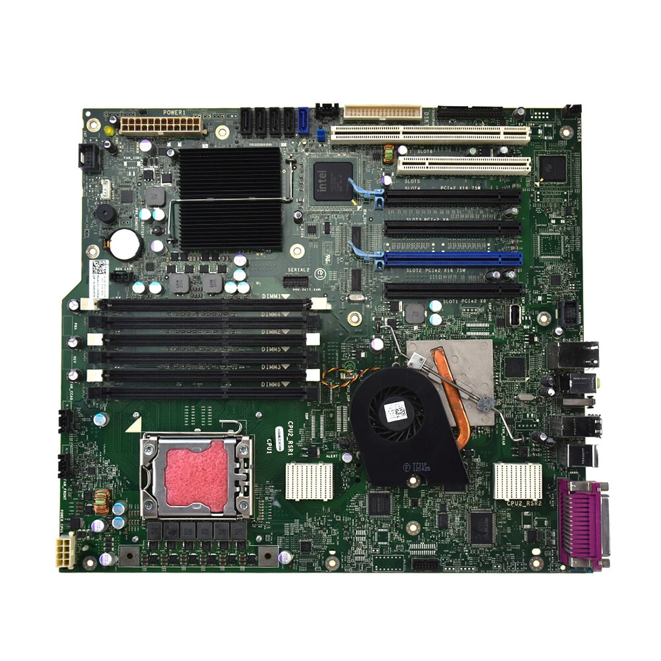 Motherboard CRH6C M1GJ6 6FW8P LGA1356 Precision T5500 T7500 Workstation for Dell - Image 3 of 4