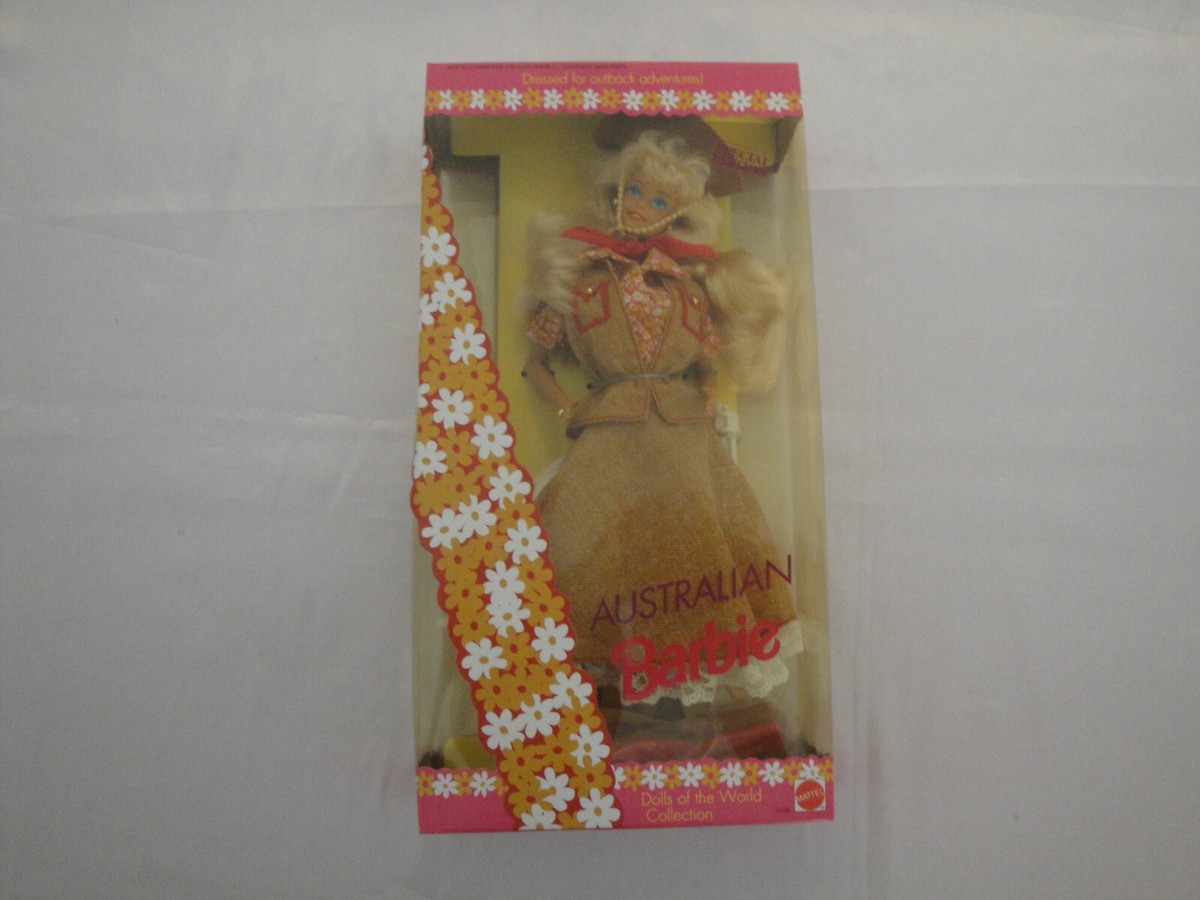 Barbie AUSTRALIAN Australie Poupées Monde 1992 Mattel 3626 NRFB dolls world NRFB