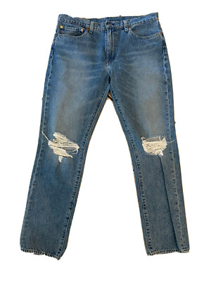 Levi's 511 Denim Jeans 36x32 Men's Big E Jeans Distressed