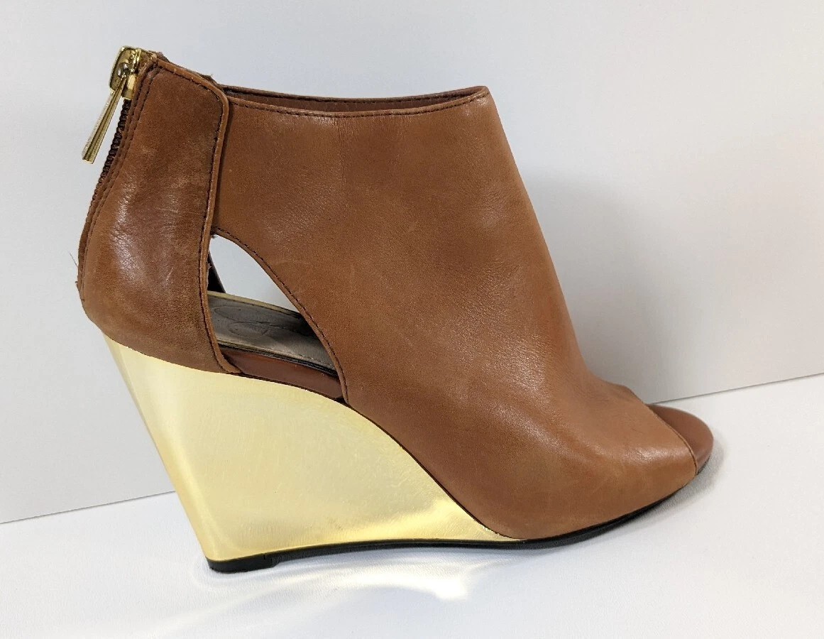 Peep toe hotsell wedge boots