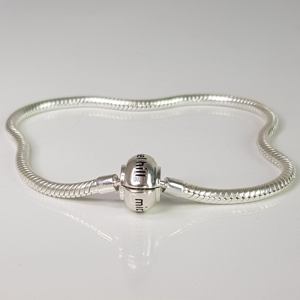 NEW Michael Hill Sterling Silver 925 Snake Chain Charm Bracelet