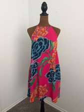 Show Me Your Mumu Sleeveless Colorful Floral Katy Halter Swing Dress Size M