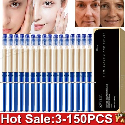 150/3Pcs Polypeptide Collagen Elastic Essence Cream Anti-Wrinkle Micro-Molecular