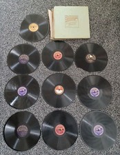 Vintage Gramophone Record Bundle W/Eclipse Album "Abide With Me" "Sun Of My Soul