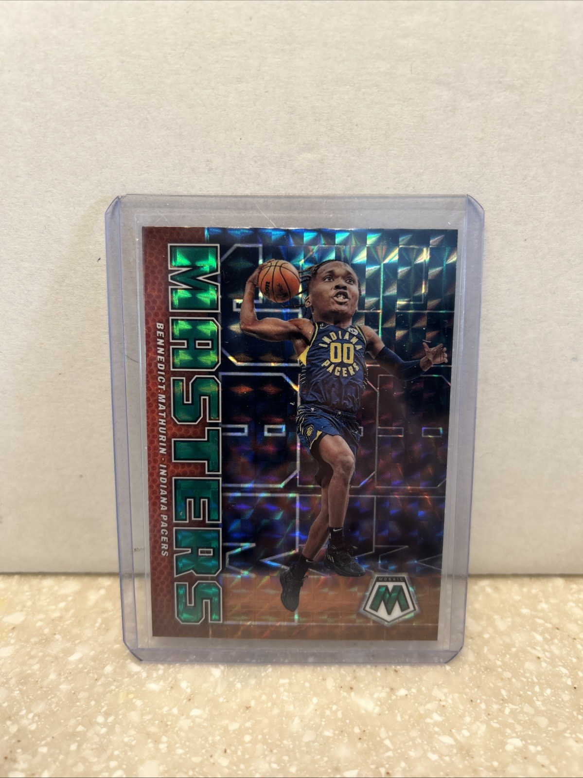 2022-23 Panini Mosaic - Jam Masters Bennedict Mathurin #11 Green Prizm (RC