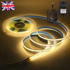 High-Density COB LED Strip Light Rope 12V - Peel & Stick, Kitchen Under Cabinet