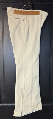 Bogner Stretch Ski Pants Women's - US 10 Inseam 29'' Ivory EXCELLENT - NEVER WORN