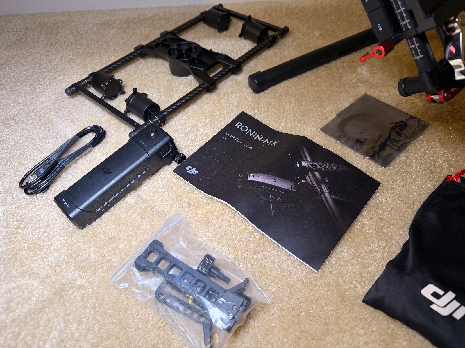 DJI Ronin-MX 3-Axis Gimbal Stabilizer - with stand, extras, and thumb controller