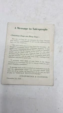 c. 1935 Strawbridge & Clothier Paper Christmas Store Pamphlet Customer Service