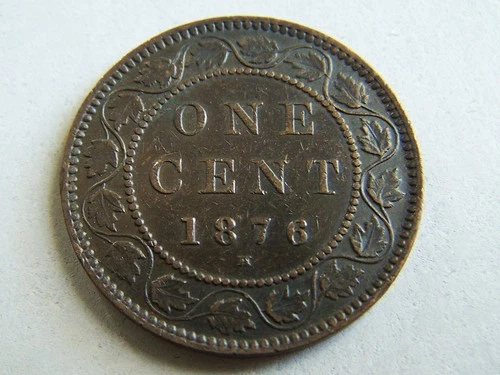 1876-H Canada Large Cent - Better Grade XF