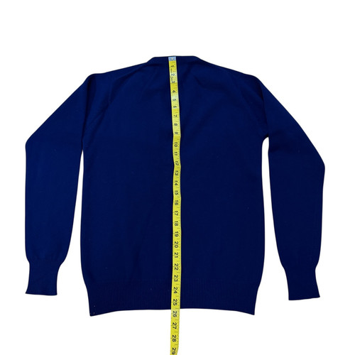 Vintage Cashmere V-Neck Pullover Sweater Womens Size S Navy Blue EUC, Size S, $34 - Photo 6