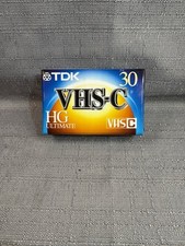 TDK VHS-C HG Ultimate 30 Camcorder Cassette Blank Recording Tape - NEW 