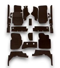 Teppichsatz Teppich für Mercedes W123 Limousine Gummi Absatzschoner braun Teppichsatz Teppich für Mercedes W123 Limousine Gummi Absatzschoner braun