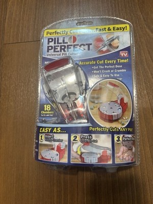 Pill Perfect Universal Pill Cutter Accurate Cut Every Time As Seen On Tv