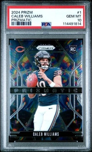 2024 Panini Prizm Caleb Williams Prizmatic Rookie RC #1 PSA 10 Gem Mint Bears
