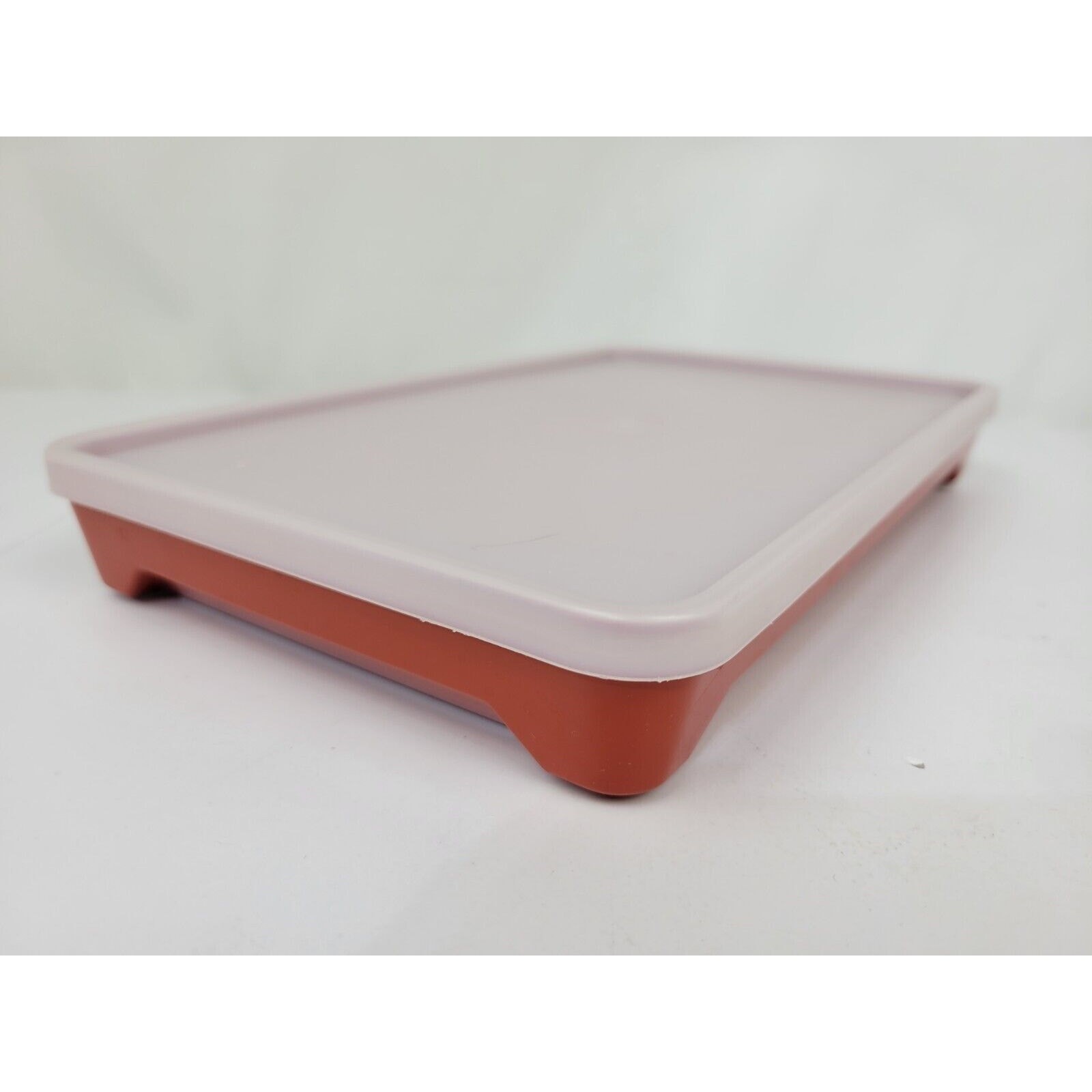 Tupperware Paprika Color Hot Dog Meat Bacon Keeper 1292-8 & Lid Kitchen Storage