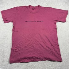 Vintage University of Wyoming T Shirt XL Maroon Cotton Exchange Made in USA