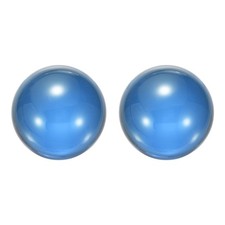 Clear Blue Acrylic Contact Juggling Ball - 40mm 2 Pack