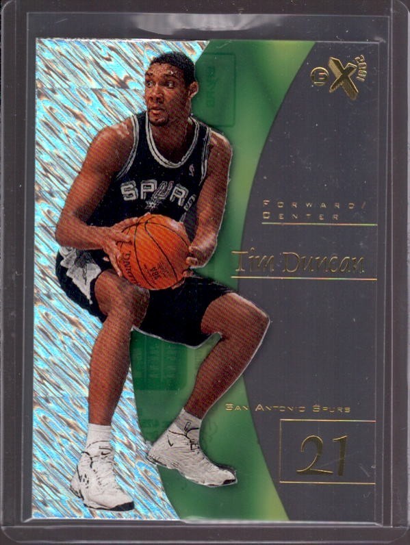 TIM DUNCAN 1997-98 Skybox EX-2001 #75 Rookie RC San Antonio Spurs