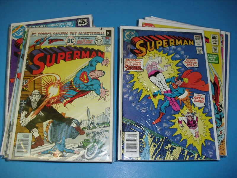 Lot of 44 Superman comics all low grade VG! DC 301 319 328 333 334 335 366 388