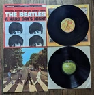 The Beatles 2 LP Vinyl Lot Abbey Road + Hard Day's Night please read description