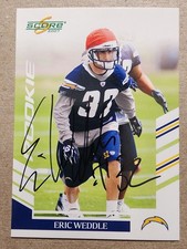 2007 Donruss Score AUTO - Eric Weddle #311 (SD Chargers)