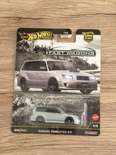 2025 HOT WHEELS PREMIUM FAST WAGONS CASE J SUBARU FORESTER STI SILVER WAGON