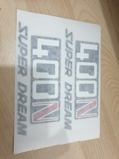 honda cb400n superdream side panel decals ,classic restoration .