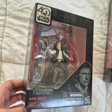 Star Wars The Black Series 40th Anniversary Titanium Series Han Solo  Hasbro New