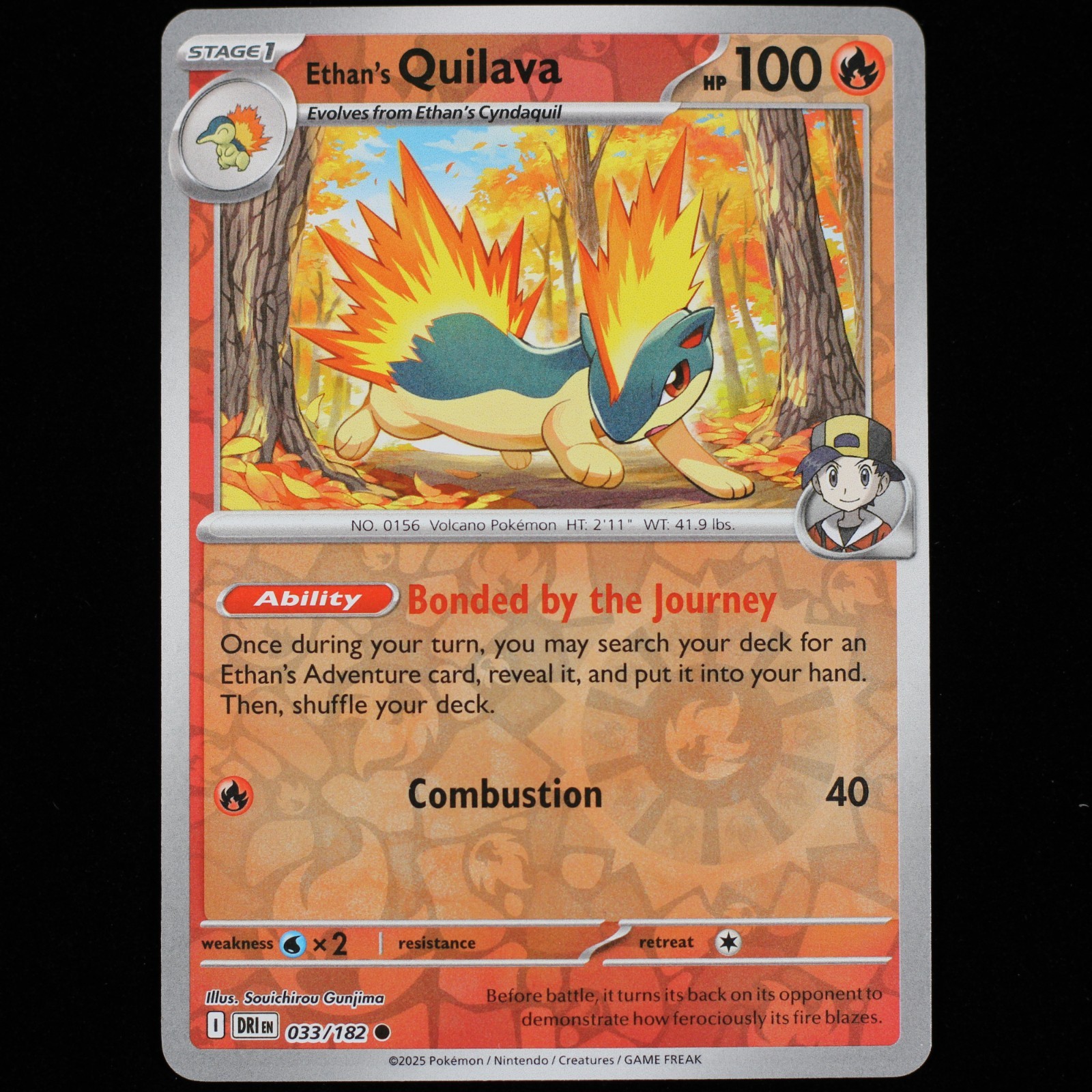 Pokémon TCG Ethan’s Quilava 033/183 Destined Rivals Reverse Holo Common 2025