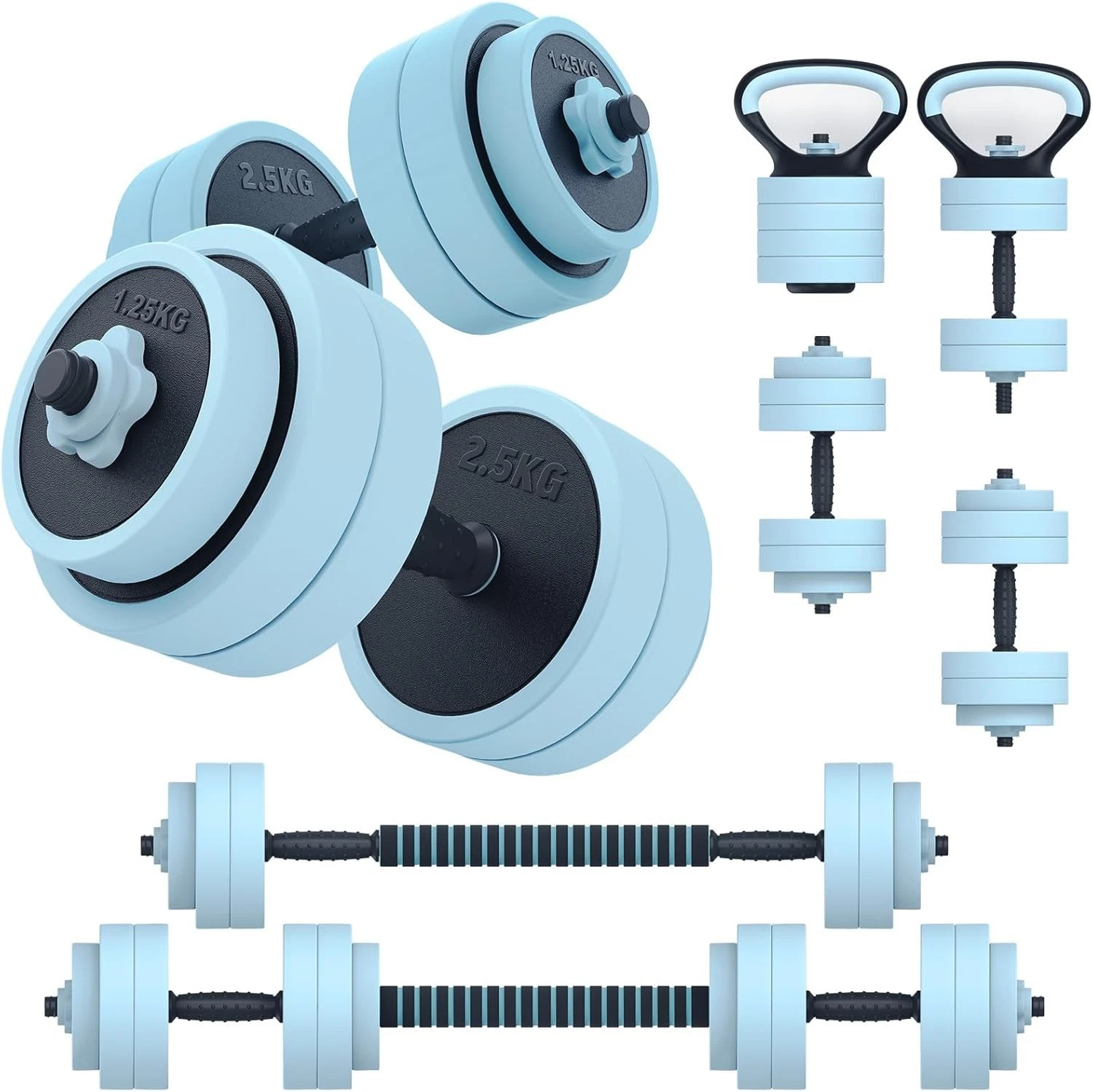 4 in 1 Adjustable Dumbbell Free Weight Connector Set