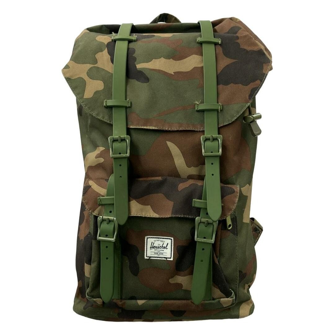Herschel Camo Backpack for Men with Scratch and Dirt Details 3721