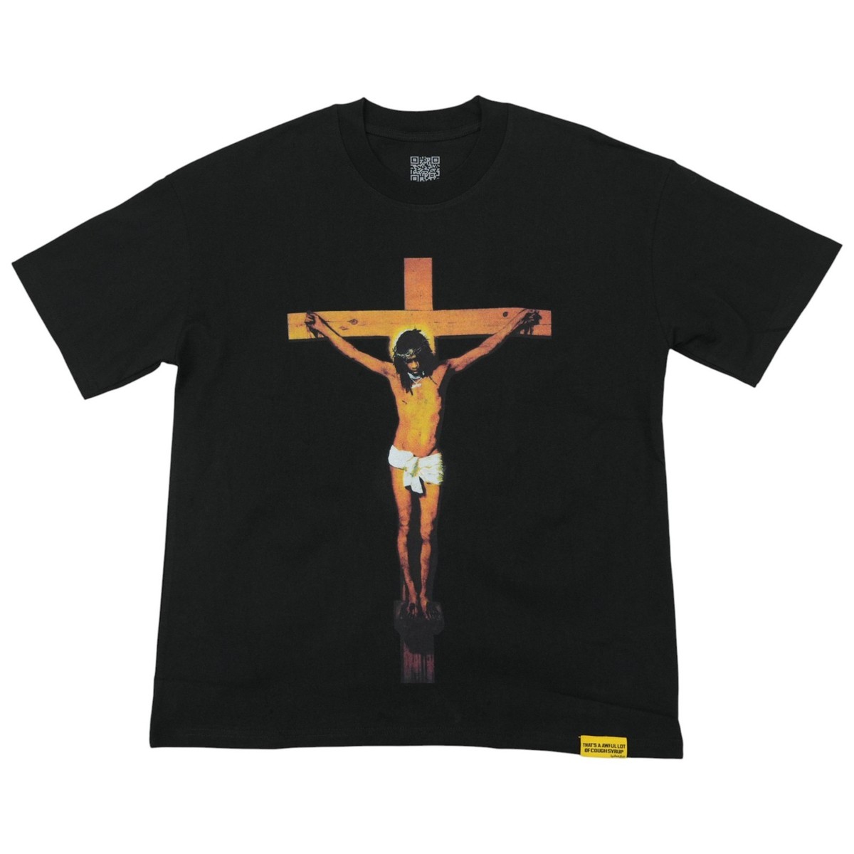 That's An Awful Lot Of Cough Syrup Crucifix T-shirt Black | ALOCS