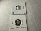 1992-S & 2021-S Roosevelt Dime 10C Silver Proof US Coin Proof Strike Uncertified