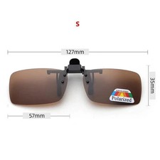 4 Color Grey Lenses Polarized Sunglasses Clip on Flip up UV 380 Driving Fishing
