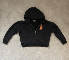 youthful bloom black zip up hoodie size S