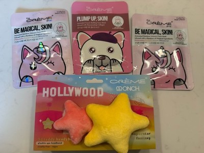 The Crème Shop x ONCH x Hollywood Plush Spa Headband & 3 Face Mask