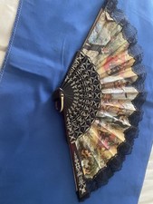 flamenco Spanish dancing hand fan Vintage Gorgeous 