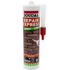 Soudal Grey / Beige Repair Express Cement Gap and Crack Mortar Filler 300ml
